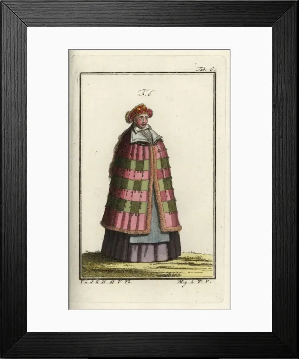 Framed Print : Silesian bride on her way to church Gold-decorated Framed Print : Silesian bride on her way to church Gold-decorated