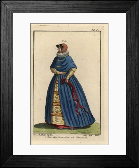 Framed Print : Merchants wife from Denmark Framed Print : Merchants wife from Denmark