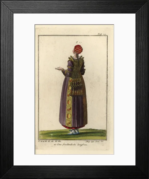 Framed Print : A young woman of Friesland Framed Print : A young woman of Friesland