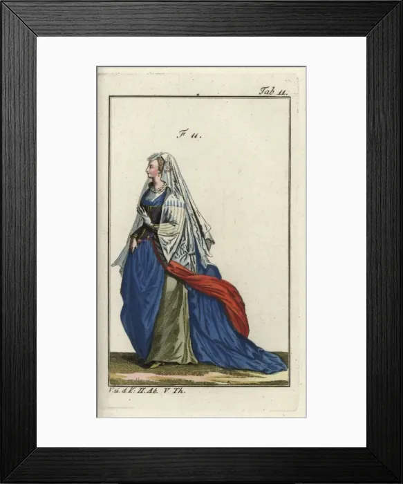 Framed Print : Woman of Rome in formal attire, 1581 Framed Print : Woman of Rome in formal attire, 1581