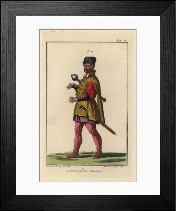 Framed Print : An armed man of Dalmatia, 16th century Framed Print : An armed man of Dalmatia, 16th century