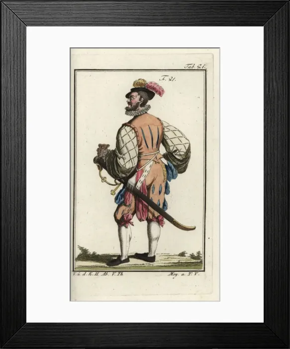 Framed Print : Swiss army officer, 1588 Framed Print : Swiss army officer, 1588