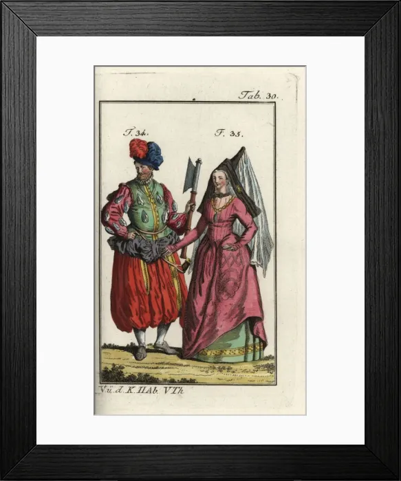Framed Print : German army officer with axe and breeches Framed Print : German army officer with axe and breeches