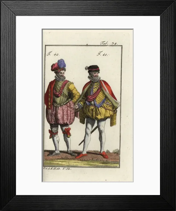 Framed Print : Knight and nobleman of Burgundy, 1581 Framed Print : Knight and nobleman of Burgundy, 1581