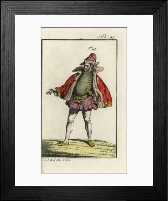 Framed Print : Nobleman of Meissen, 1577 Framed Print : Nobleman of Meissen, 1577