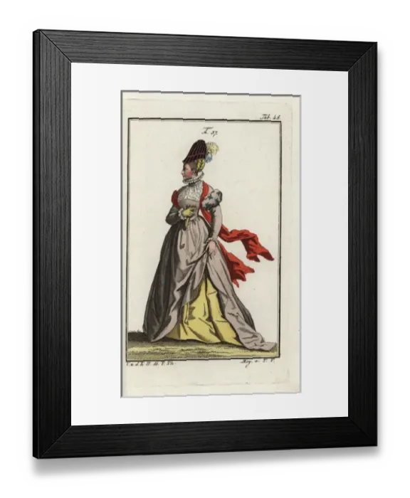 Framed Print : Woman of France, 16th century Framed Print : Woman of France, 16th century