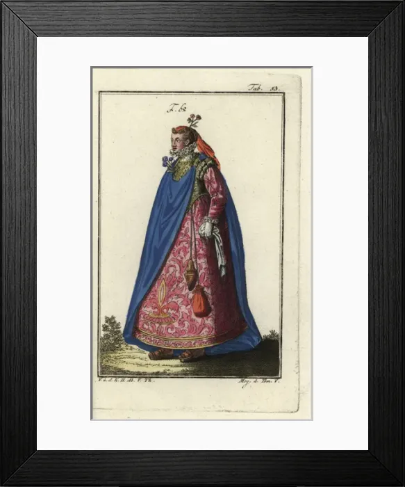 Framed Print : Noblewoman of Genoa with flowers in her hair Framed Print : Noblewoman of Genoa with flowers in her hair