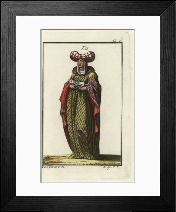 Framed Print : Woman of Venice holding a dog, 16th century Framed Print : Woman of Venice holding a dog, 16th century