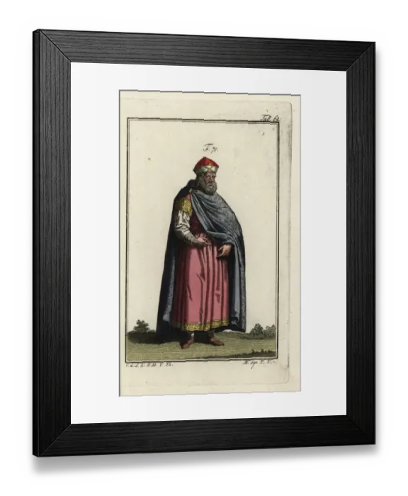 Framed Print : Nobleman of Venice in the early century of Framed Print : Nobleman of Venice in the early century of