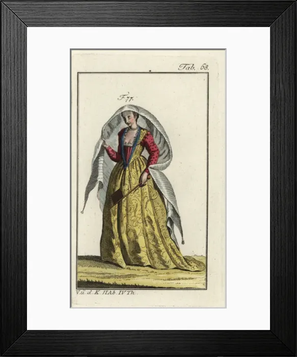 Framed Print : Noblewoman of Venice, 1581 Framed Print : Noblewoman of Venice, 1581