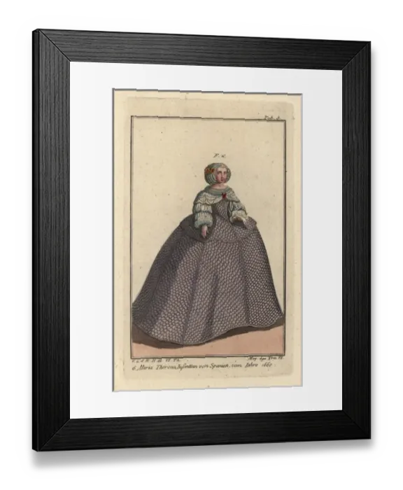 Framed Print : Maria Theresa, Infanta of Spain, 1660 Framed Print : Maria Theresa, Infanta of Spain, 1660