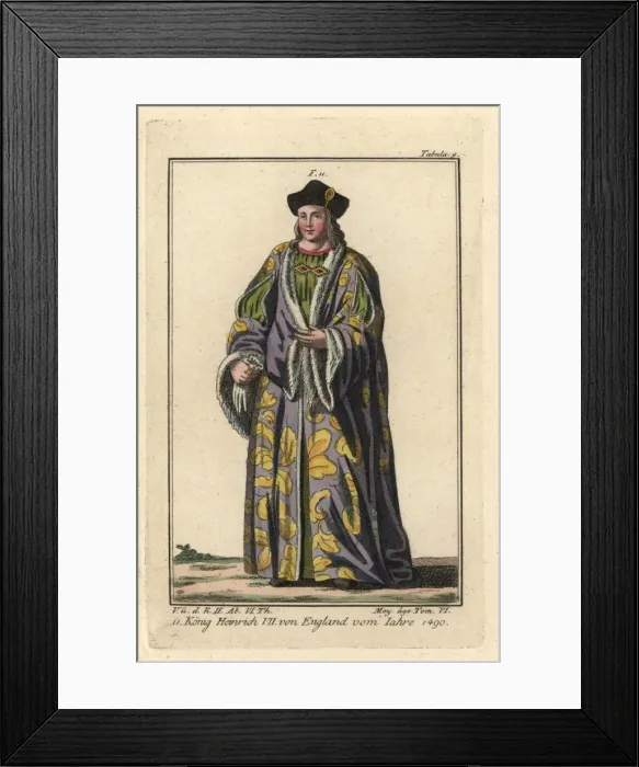 Framed Print : King Henry VII of England, 1490 Framed Print : King Henry VII of England, 1490