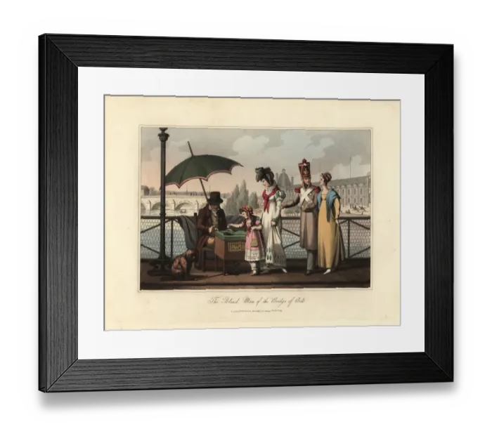 Framed Print : The blind man of the Bridge of Arts, Paris
