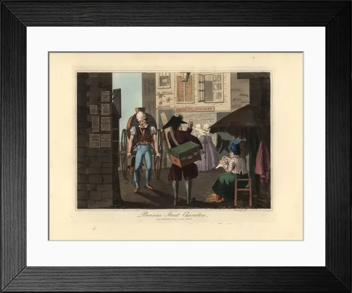 Framed Print : Parisian street characters Framed Print : Parisian street characters