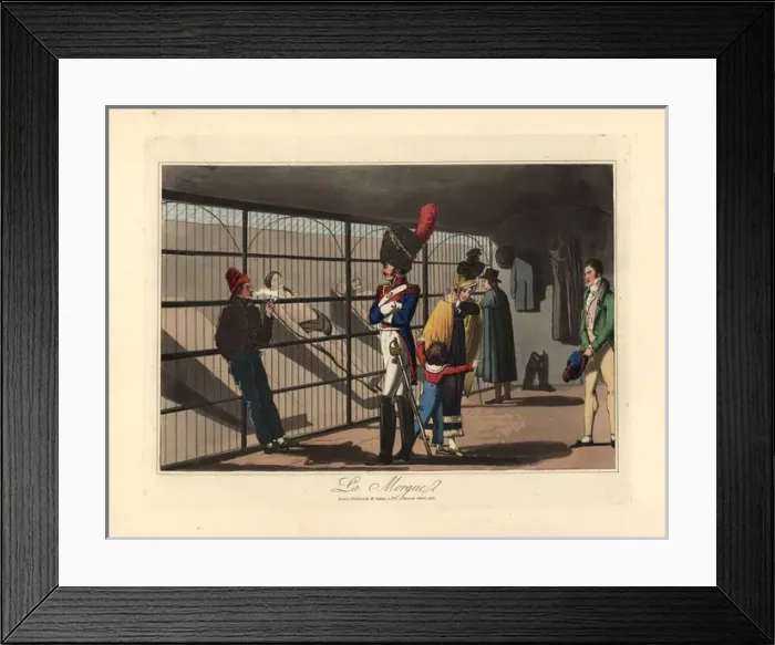 Framed Print : The Paris Morgue Framed Print : The Paris Morgue