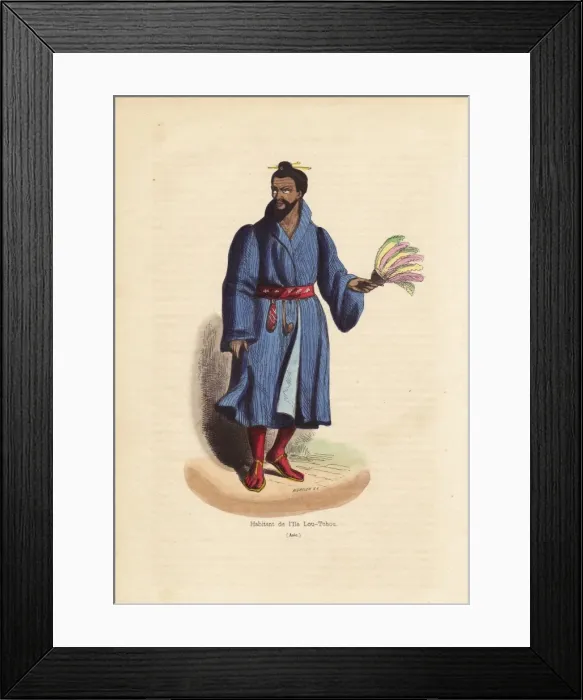 Framed Print : Man of the Lou-Tchou Islands (RyuKyu Islands Framed Print : Man of the Lou-Tchou Islands (RyuKyu Islands