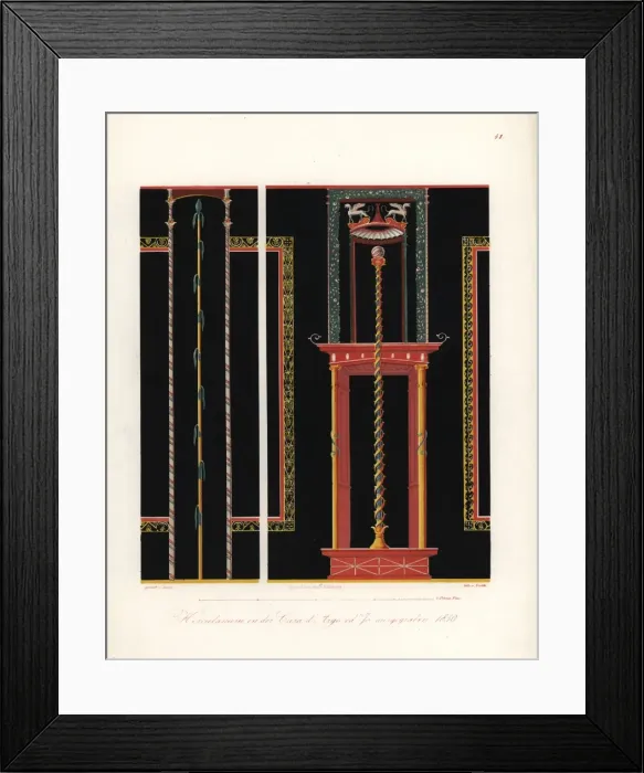 Framed Print : Mural from the House of Argus (Casa d Argo) at Heraculaneum