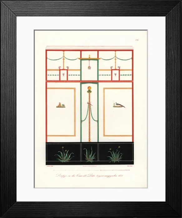 Framed Print : Murals from the House of the Tragic Poet, Pompeii Framed Print : Murals from the House of the Tragic Poet, Pompeii