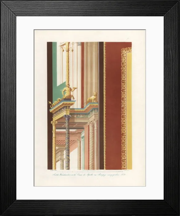 Framed Print : Mural from the House of Apollo at Pompeii Framed Print : Mural from the House of Apollo at Pompeii