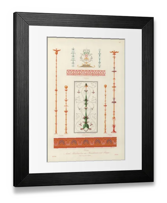 Framed Print : Murals from different houses in Pompeii and Heraculaneum Framed Print : Murals from different houses in Pompeii and Heraculaneum