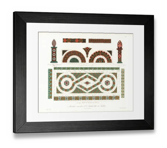 Framed Print : Mosaics from Sicily, Italy, from the second century Framed Print : Mosaics from Sicily, Italy, from the second century