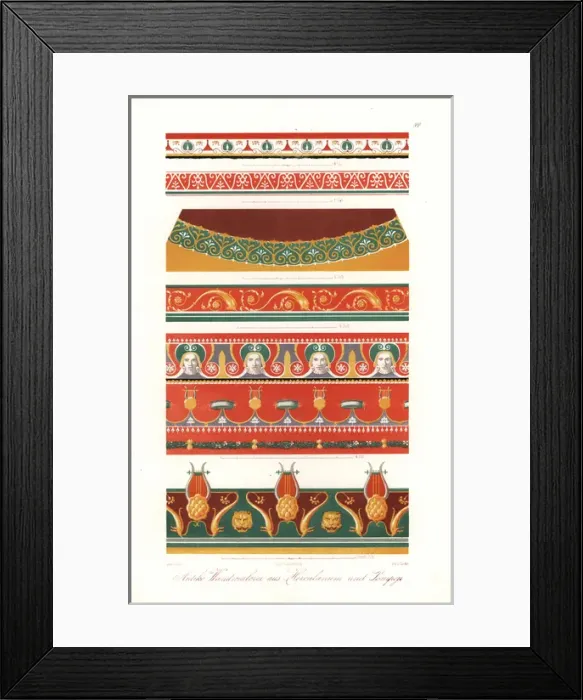 Framed Print : Murals from Pompeii and Heraculaneum Framed Print : Murals from Pompeii and Heraculaneum