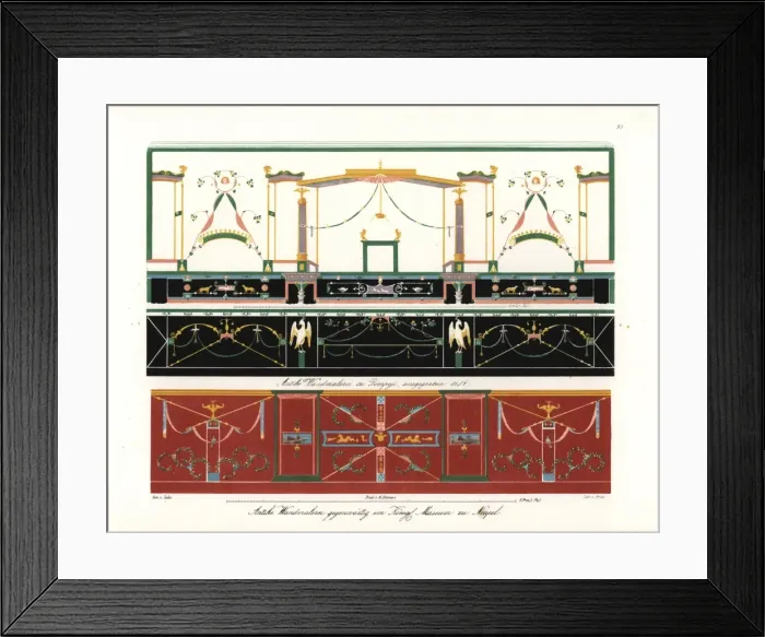 Framed Print : Murals from houses in Pompeii Framed Print : Murals from houses in Pompeii