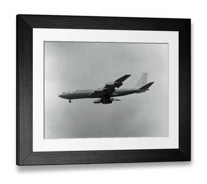 Framed Print : Boeing 707-436 G-APFD British Airtours Heathrow 1974 Framed Print : Boeing 707-436 G-APFD British Airtours Heathrow 1974