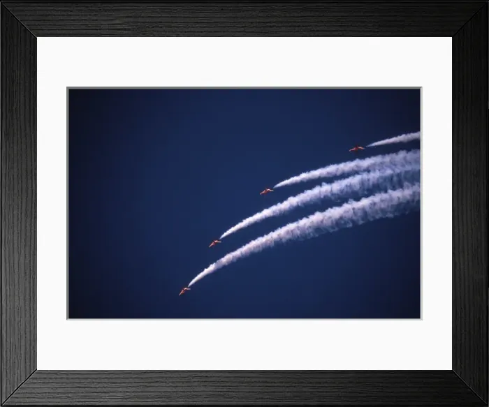 Framed Print : BAe Systems Hawks RAF Red Arrows practice smoke Scampton Framed Print : BAe Systems Hawks RAF Red Arrows practice smoke Scampton