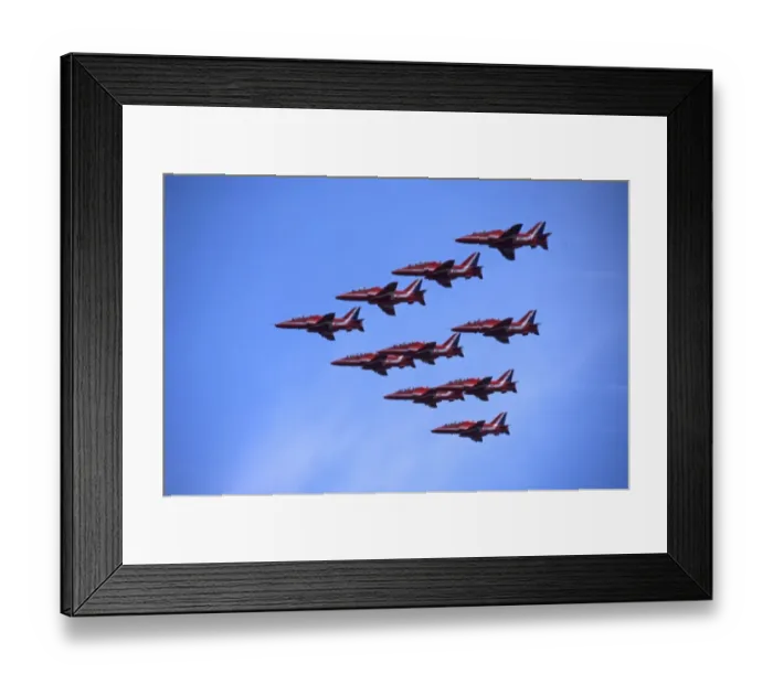 Framed Print : BAe Systems Hawks RAF Red Arrows arrival Cottesmore 2002 Framed Print : BAe Systems Hawks RAF Red Arrows arrival Cottesmore 2002