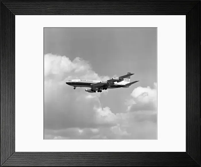 Framed Print : Boeing 707-436 G-APFF British Airtours Gatwick 1974 Framed Print : Boeing 707-436 G-APFF British Airtours Gatwick 1974