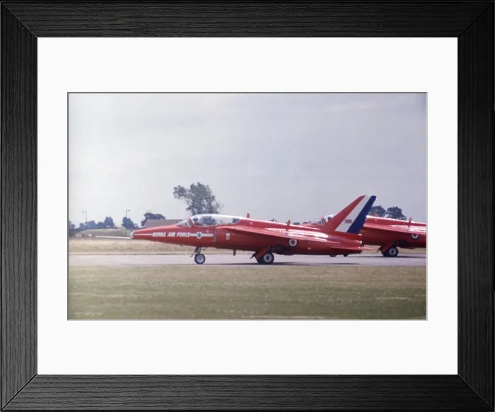 Framed Print : Folland Gnats Red Arrows take off Brampton 1977 Framed Print : Folland Gnats Red Arrows take off Brampton 1977