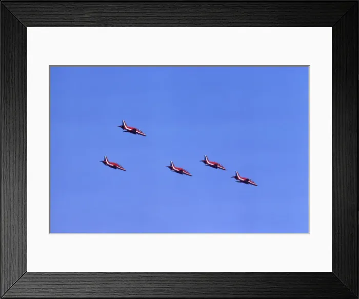 Framed Print : BAe Systems Hawks RAF Red Arrows 5 aircraft Cosford 1980 Framed Print : BAe Systems Hawks RAF Red Arrows 5 aircraft Cosford 1980