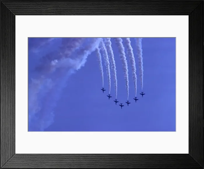 Framed Print : BAe Systems Hawks RAF Red Arrows Big Seven Cosford 1982 Framed Print : BAe Systems Hawks RAF Red Arrows Big Seven Cosford 1982