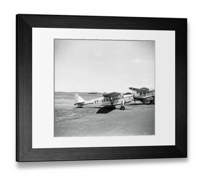 Framed Print : De Havilland Leopard Moth VP-KFM Caspair Nairobi West 1955 Framed Print : De Havilland Leopard Moth VP-KFM Caspair Nairobi West 1955