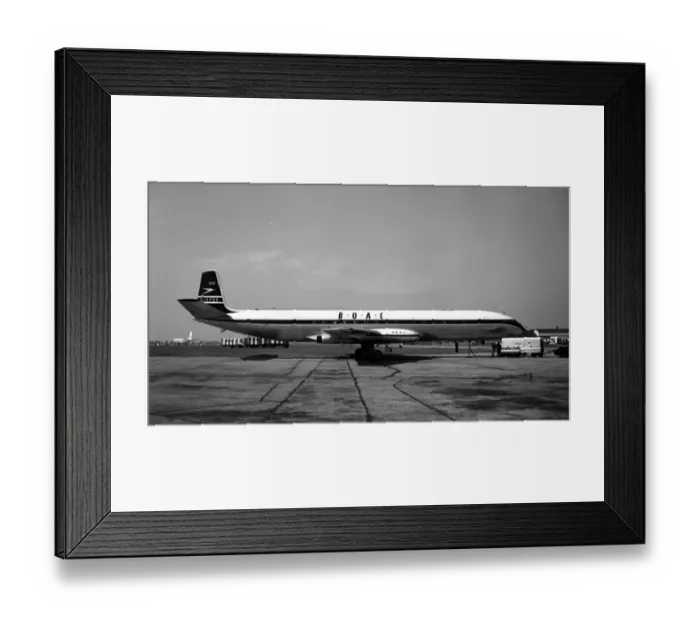 Framed Print : De Havilland Comet 4 G-APDB BOAC Zurich 1959 Framed Print : De Havilland Comet 4 G-APDB BOAC Zurich 1959