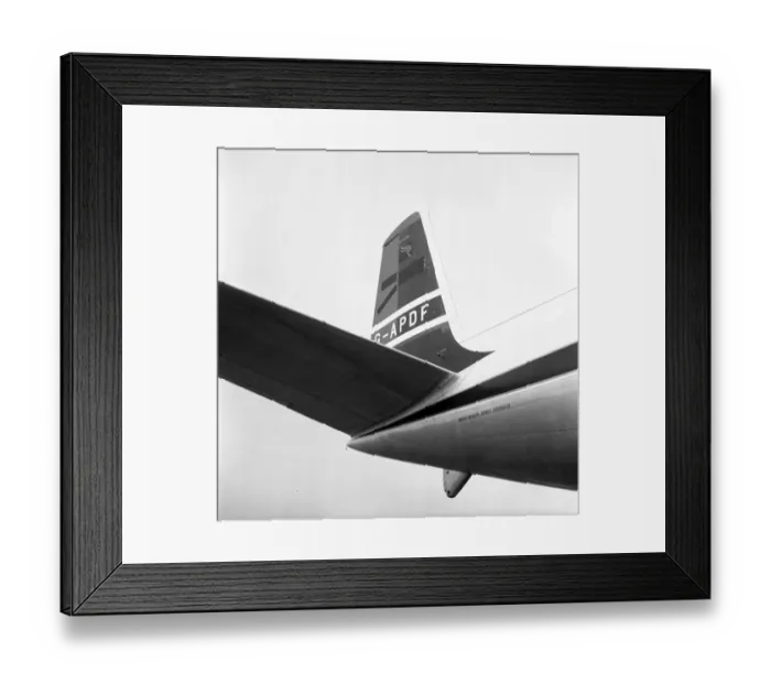 Framed Print : De Havilland Comet 4 G-APDF BOAC tail Istanbul 1959 Framed Print : De Havilland Comet 4 G-APDF BOAC tail Istanbul 1959
