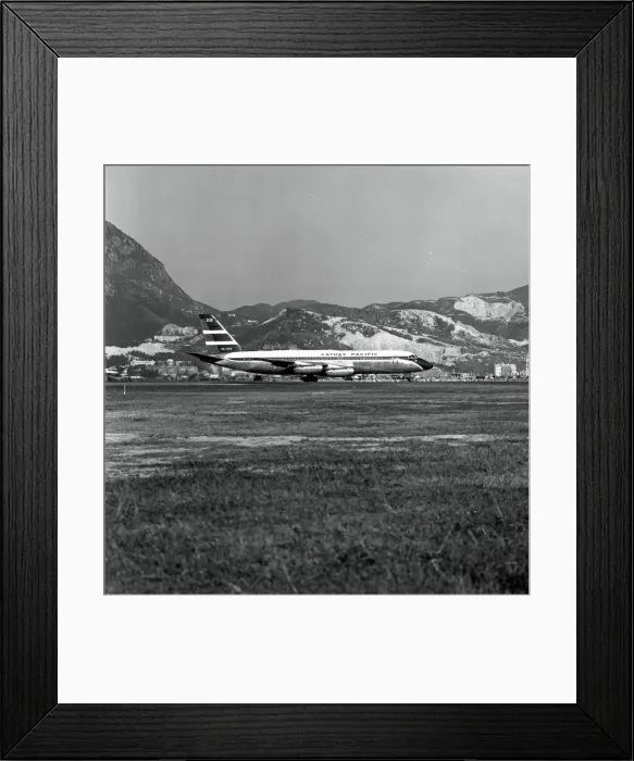 Framed Print : Convair CV880M VR-HFS Cathay Pacific Kai Tak Hong Kong 1962 Framed Print : Convair CV880M VR-HFS Cathay Pacific Kai Tak Hong Kong 1962