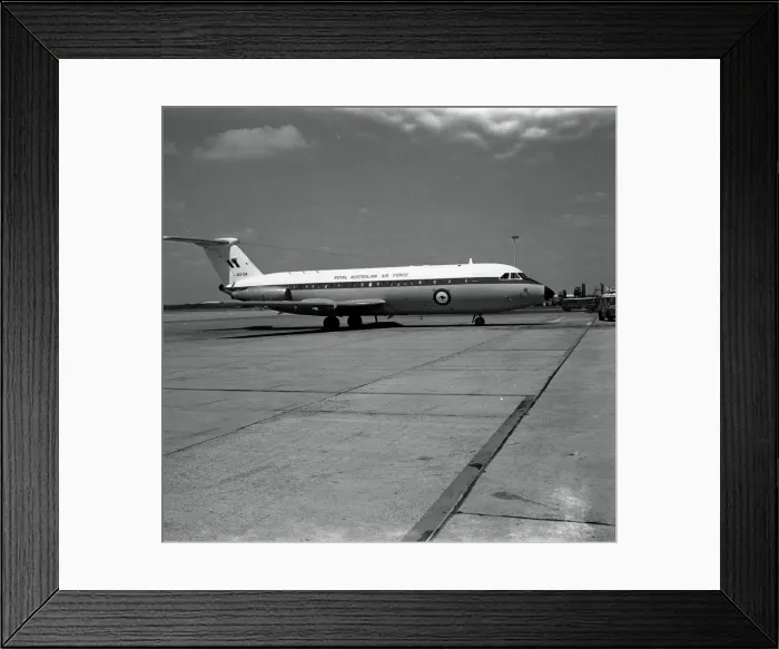 Framed Print : BAC 1-11 A12-124 RaF Perth 1969 Framed Print : BAC 1-11 A12-124 RaF Perth 1969