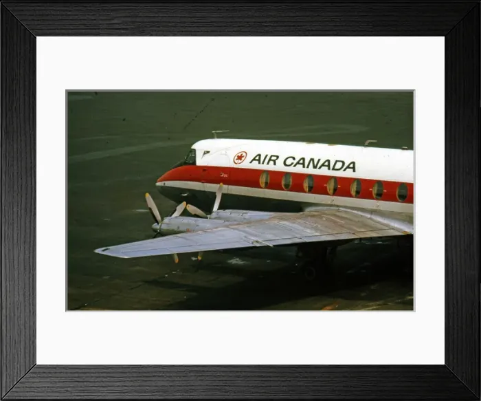 Framed Print : Vickers Viscount V757 CF-THR Air Canada Boston 1969 Framed Print : Vickers Viscount V757 CF-THR Air Canada Boston 1969