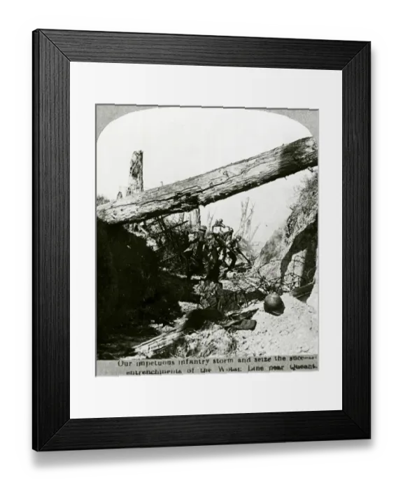 Framed Print : WW1 - Allied Infantry forces near Queant, France Framed Print : WW1 - Allied Infantry forces near Queant, France
