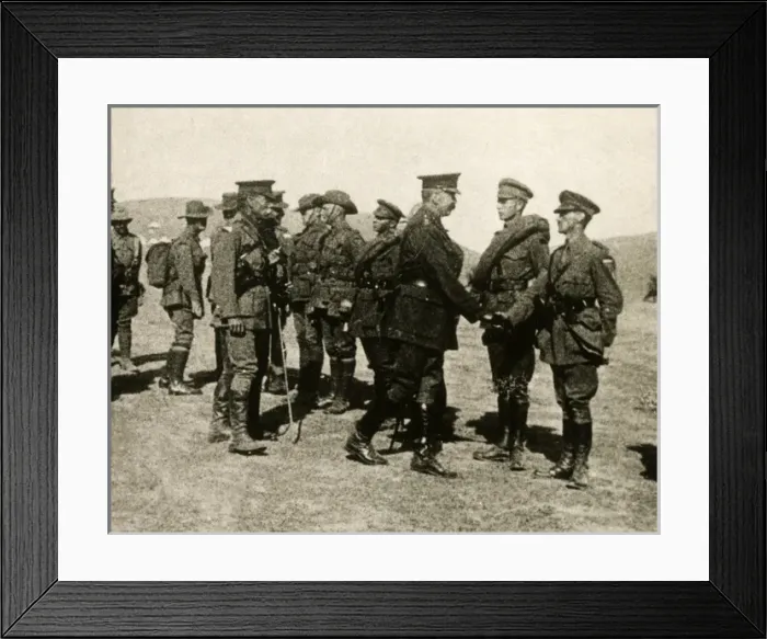 Framed Print : WW1 - Kitchener congratulates heroes of Dardanelles Campaign Framed Print : WW1 - Kitchener congratulates heroes of Dardanelles Campaign