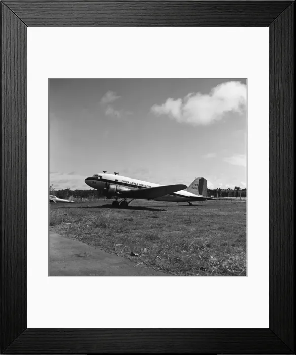 Framed Print : Douglas C-47 2034 Forca Aerea Brasileira Montevideo 1969 Framed Print : Douglas C-47 2034 Forca Aerea Brasileira Montevideo 1969