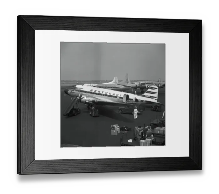 Framed Print : Douglas C-47 N65134 Northeast La Guardia 1954 Framed Print : Douglas C-47 N65134 Northeast La Guardia 1954