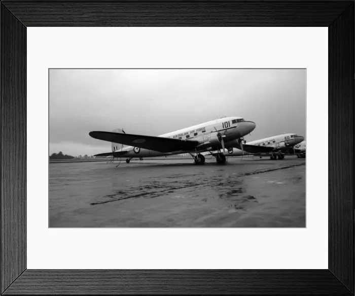 Framed Print : Douglas Dakota A65-101 RaF East Sale, Victoria 1965 Framed Print : Douglas Dakota A65-101 RaF East Sale, Victoria 1965