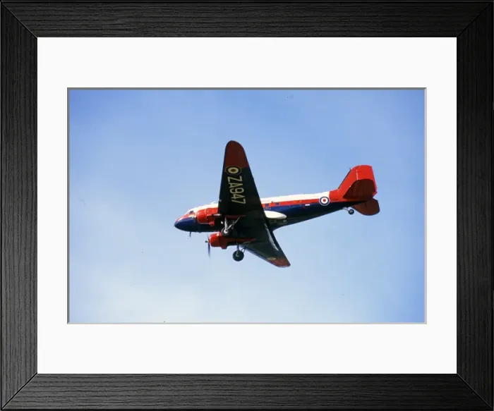 Framed Print : Douglas Dakota IV ZA947 landing RAE (now BBMF) in 1990 Framed Print : Douglas Dakota IV ZA947 landing RAE (now BBMF) in 1990