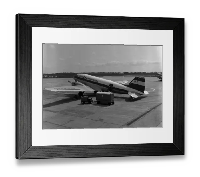 Framed Print : Douglas DC-3 G-AGHM Cambrian Le Bourget 1963 Framed Print : Douglas DC-3 G-AGHM Cambrian Le Bourget 1963