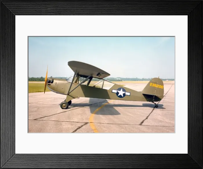 Framed Print : Aeronca L-3B - an agile and light handyman used to spot Framed Print : Aeronca L-3B - an agile and light handyman used to spot