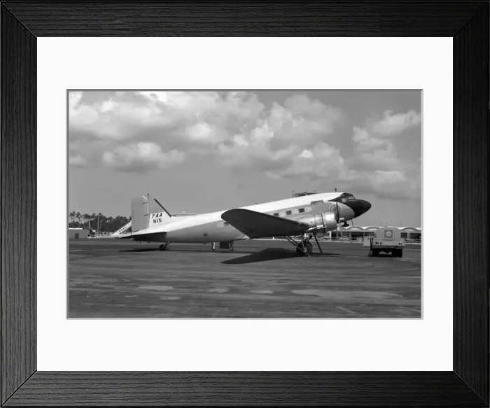 Framed Print : Douglas DC-3 N15 Fa Nassau 1963 Framed Print : Douglas DC-3 N15 Fa Nassau 1963