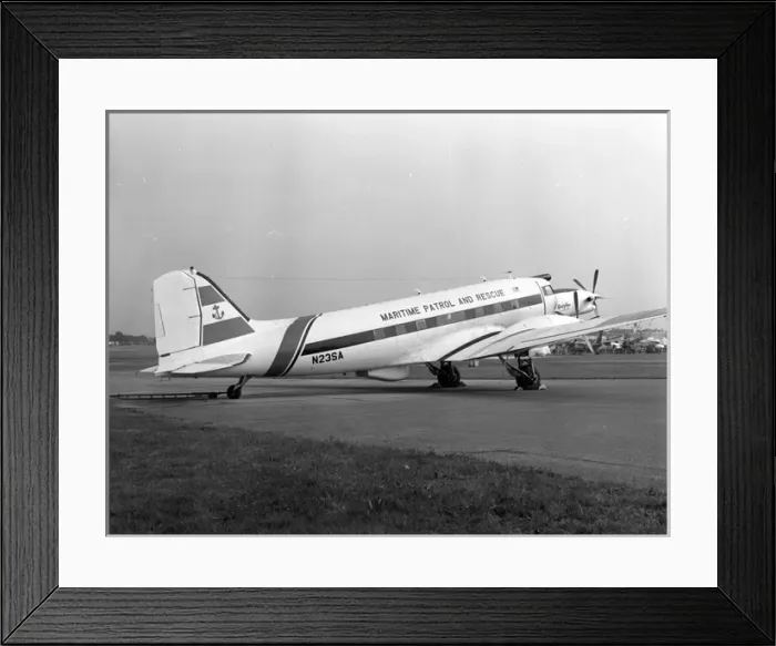 Framed Print : Douglas DC-3 N235A Convoy Patrol Santa Barbara 1977 Framed Print : Douglas DC-3 N235A Convoy Patrol Santa Barbara 1977